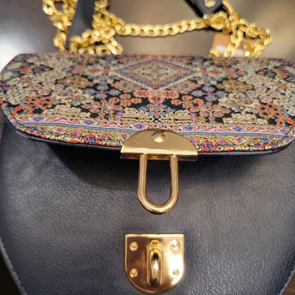 MOTTIF ISTANBUL Turkish Kilim Tapestry Crossbody Bag NWT πππ - Picture 4 of 11